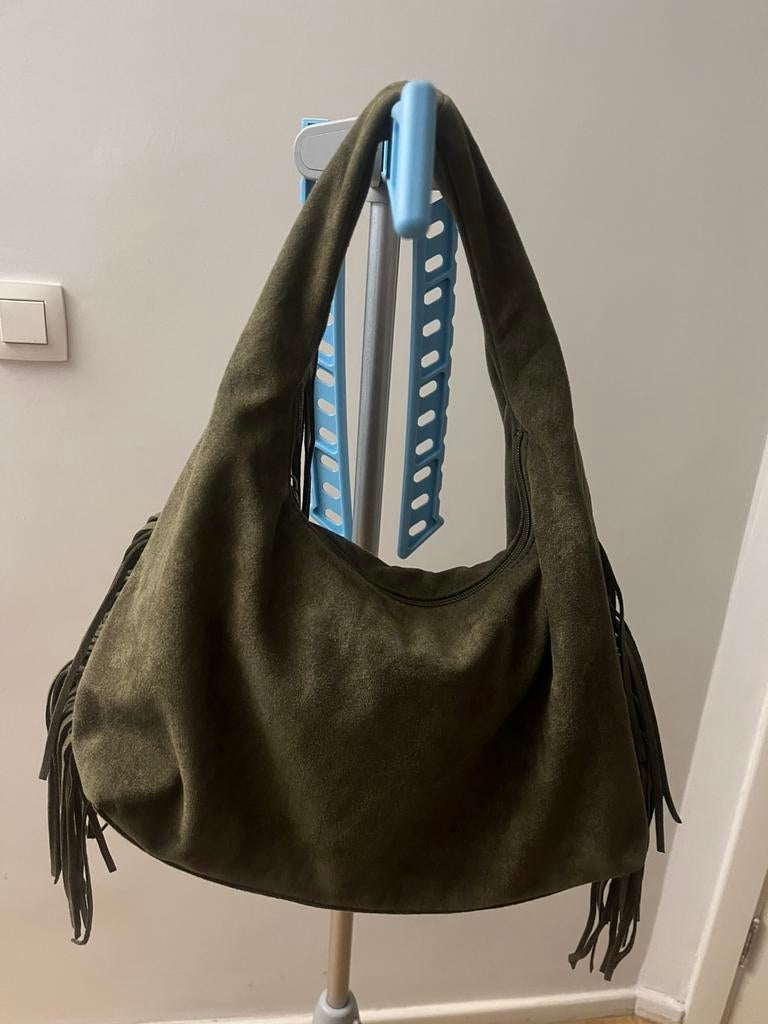 Kaki schoudertas - Nieuw met label, Ophalen, Nieuw, Overige kleuren, Schoudertasje