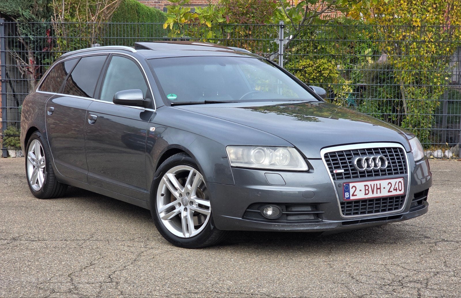 Audi A6 C6 3.0 TDI S-Line Quattro, Auto's, https://public.car-pass.be/verify/9885-6224-1385?lang=fr, Leder en Stof, Euro 4, Zilver of Grijs