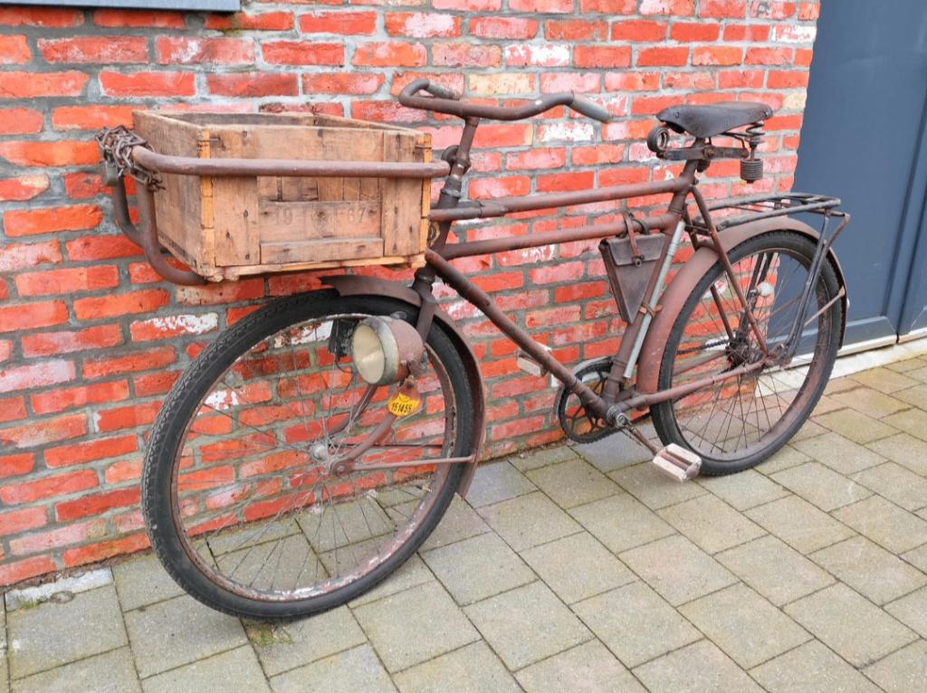 Antieke fiets 1929 Ajax, Fietsen en Brommers, Ophalen, Gebruikt, Terugtraprem