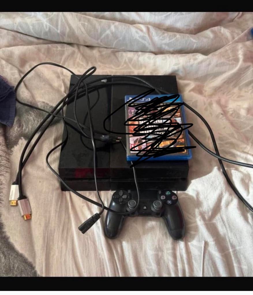 Complete PlayStation 4 (PS4) Set + Controller, Ophalen, 500 GB, Zo goed als nieuw, Met 1 controller