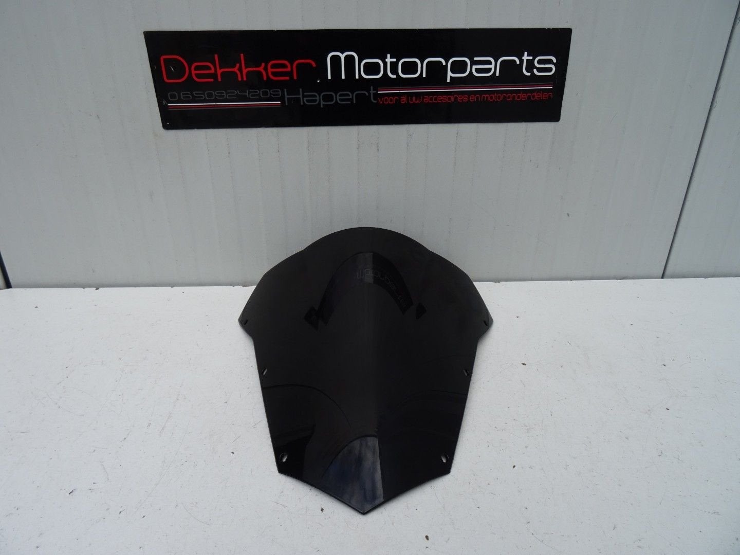 Zwarte Verhoogde Kuipruit / Windscherm Yamaha FZ6 S2 2007 >, Motoren, Gebruikt, -, -, Ophalen of Verzenden