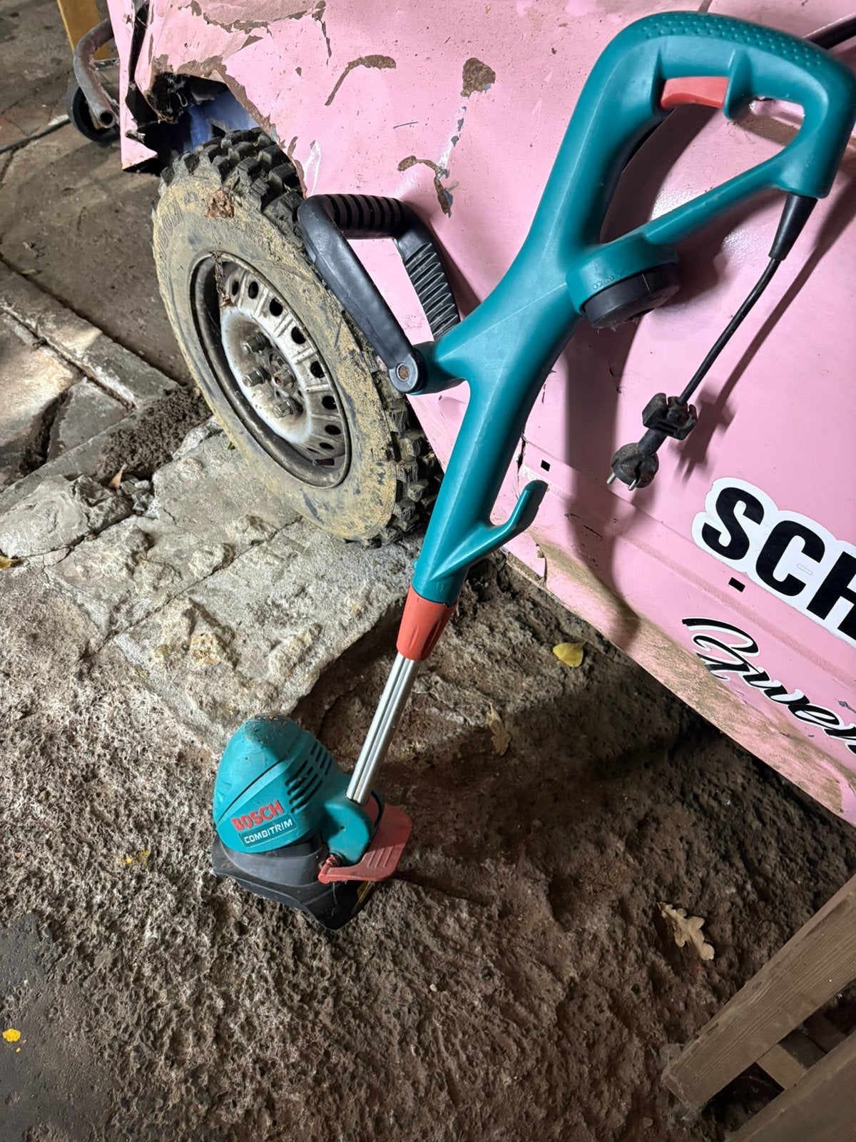 Grastrimmer boch, Ophalen, Gebruikt