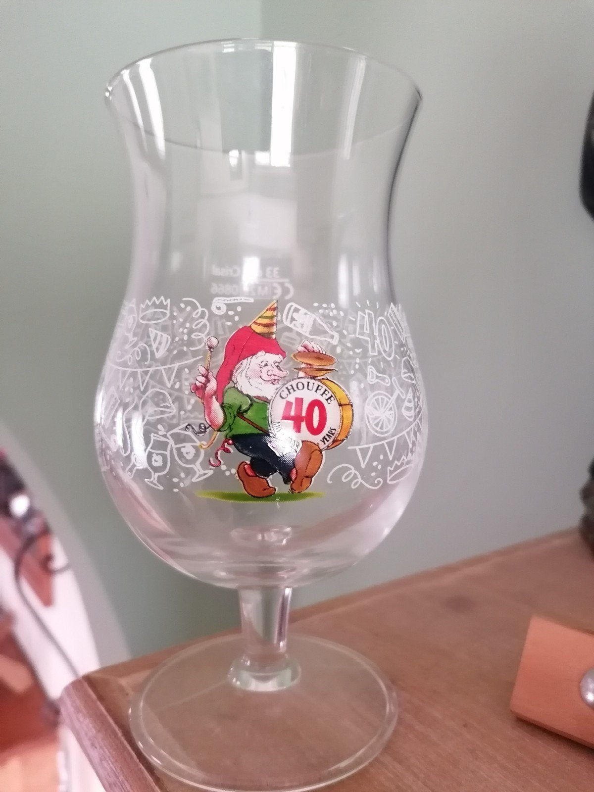 La Chouffe bierglas: "40 jaar" brouwerij., Enlèvement ou Envoi