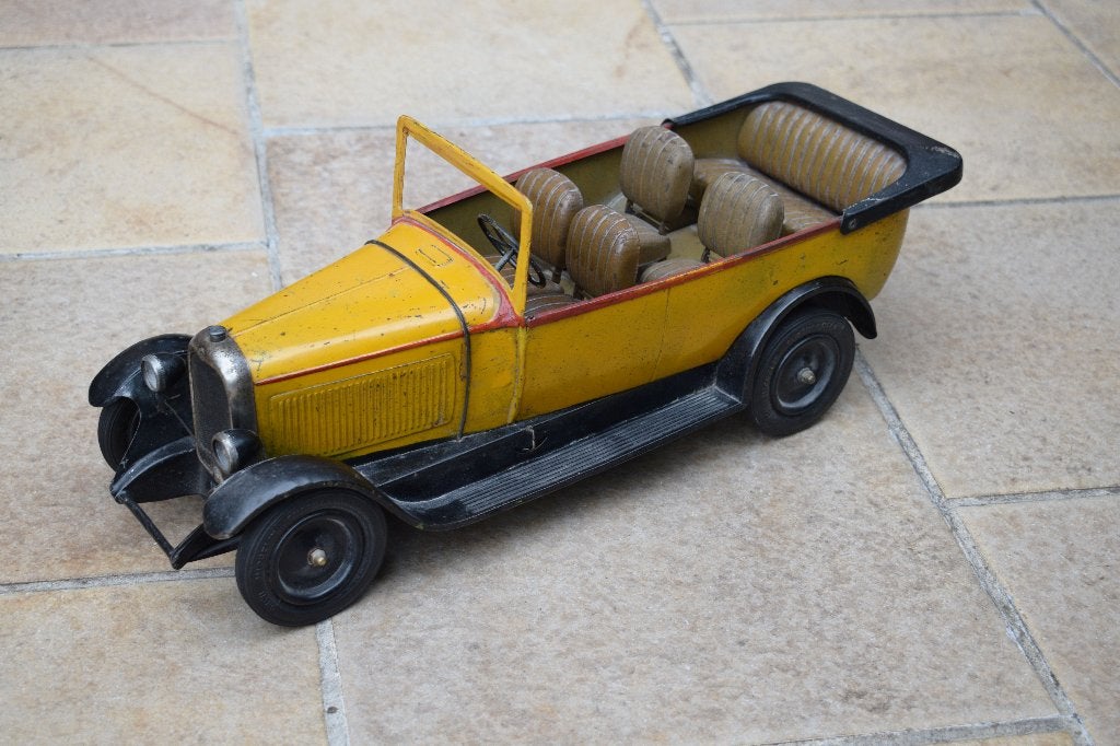 jouet ancien CIJ citroen C4 autocar 6 places 1928, Enlèvement ou Envoi