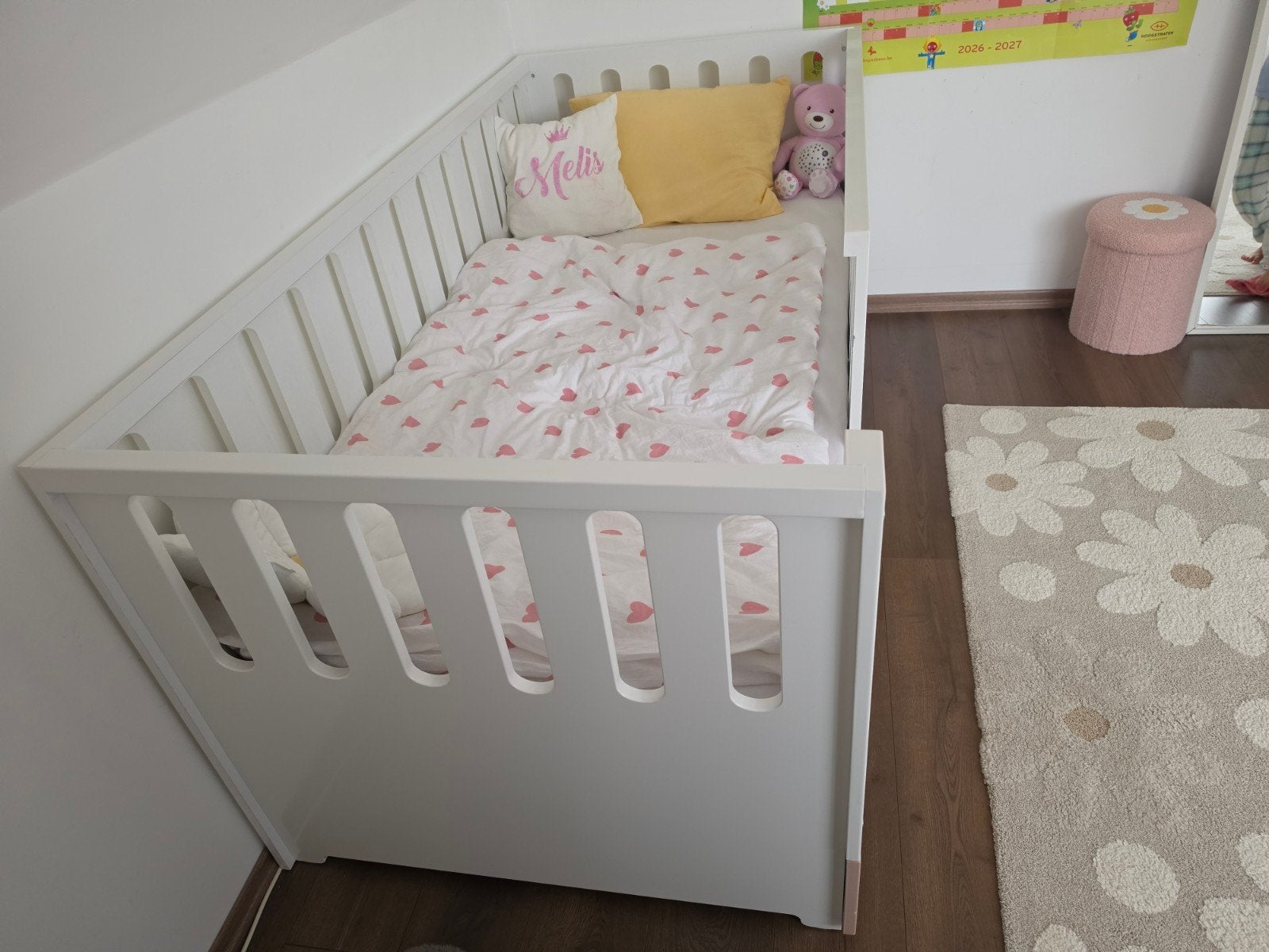 Lit montessori ( utilisé 1 an), Matelas, Enlèvement, 180 cm ou plus, 85 à 100 cm