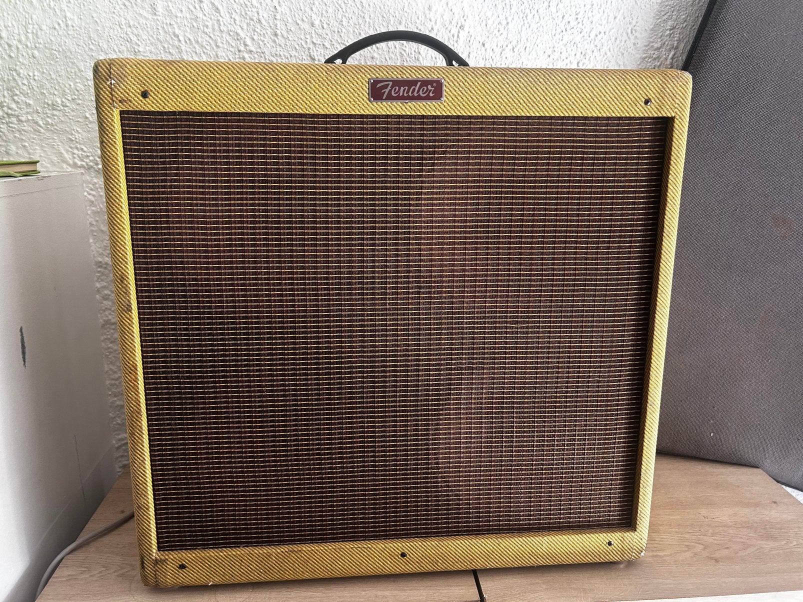 Blues Deville Reissue + pedaal (81cm diameter), Muziek en Instrumenten, Versterkers | Bas en Gitaar, Ophalen, Zo goed als nieuw