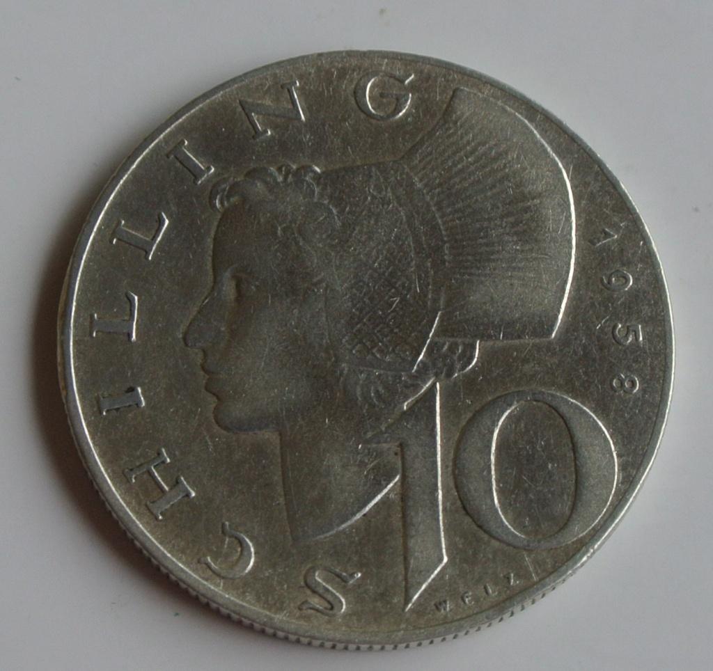 OOSTENRIJK 10 SCHILLING 1958 ZILVER, Ophalen of Verzenden, Oostenrijk, Losse munt, Zilver