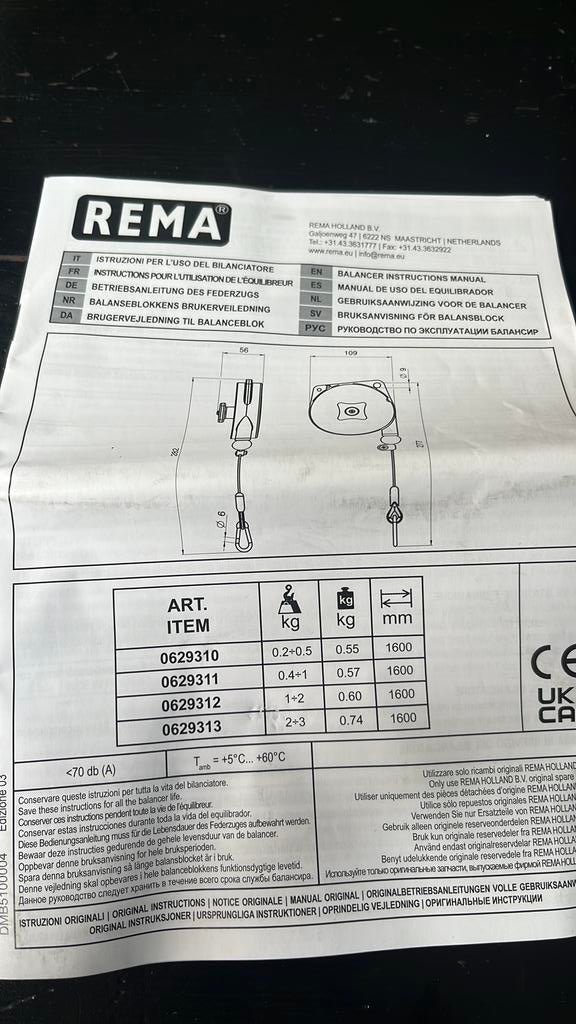 Balancer, Ophalen, Zo goed als nieuw