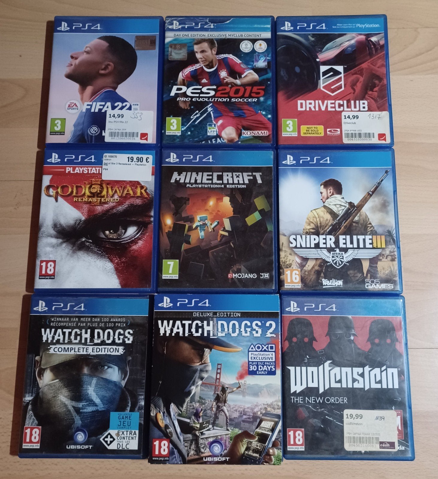 Jeux PS4 _ Prix en description, Games en Spelcomputers, Ophalen of Verzenden, Gebruikt