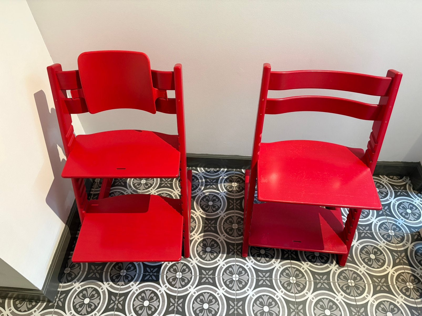 Stokke tripp trapp stoelen (x2), Ophalen, Gebruikt