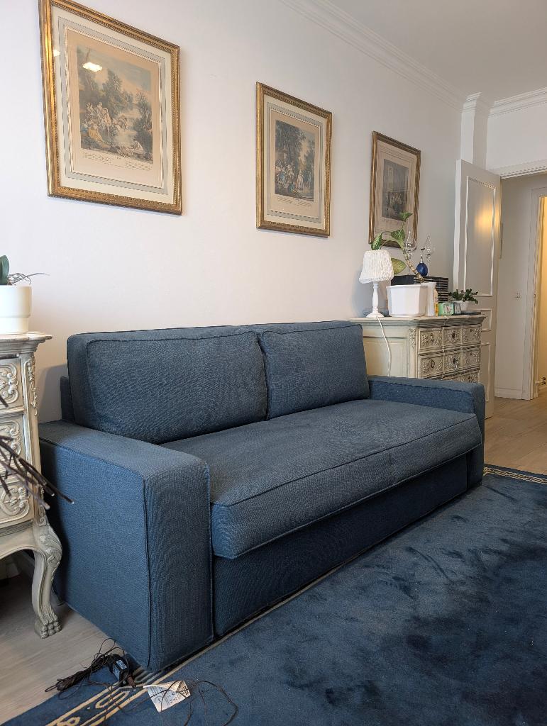 Divan convertible quasi neuf, Enlèvement, Comme neuf, Banc droit, 200 à 250 cm