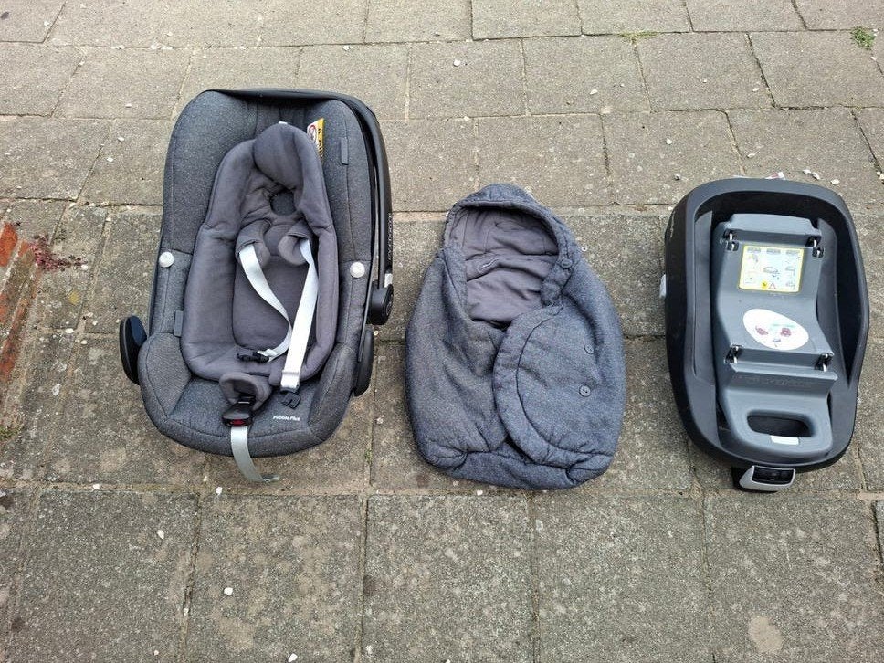 maxi-cosi pebble plus + familyfix + slaapzak, Kinderen en Baby's, Autostoeltjes, Ophalen, Isofix