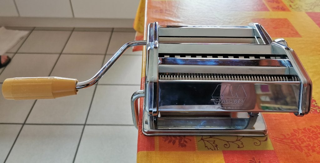 Machine à pâtes Marcato Atlas 150, Enlèvement ou Envoi, Autres marques, Métal, Machine à pâtes