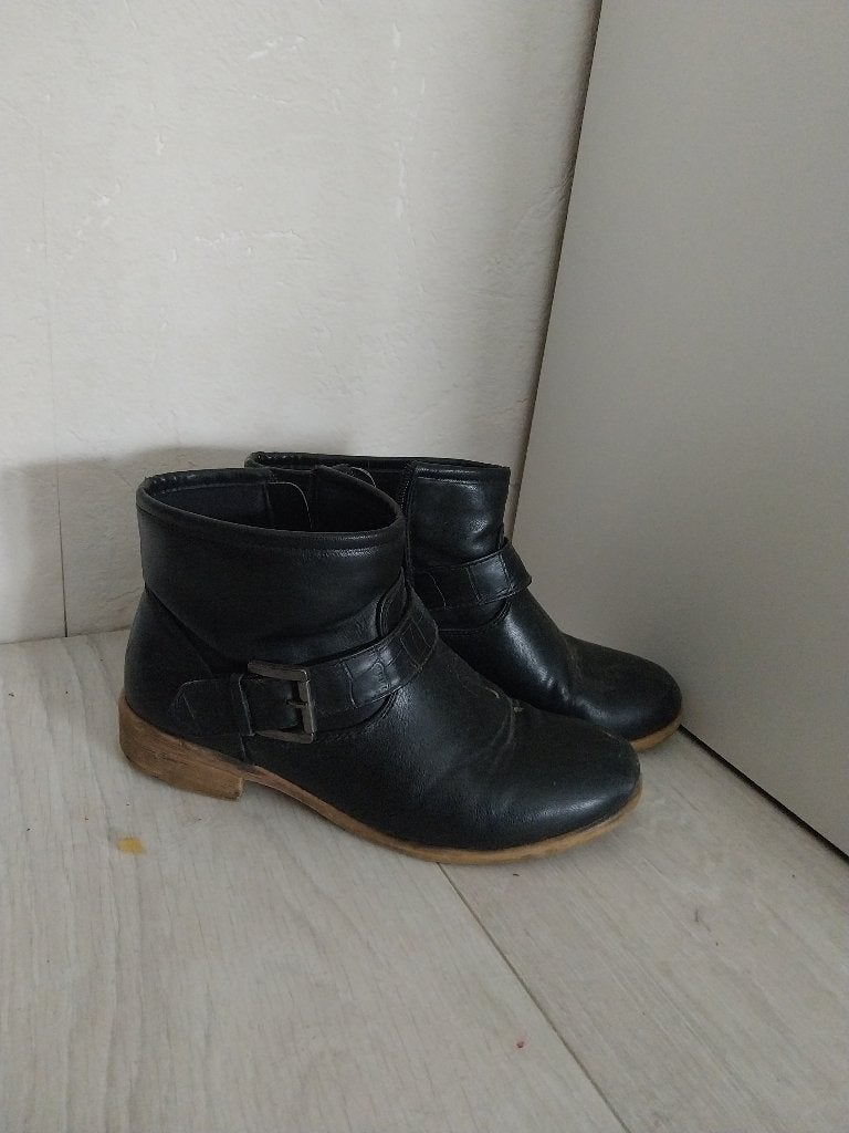 Enkellaarzen maat 37, Enlèvement, Boots et Botinnes, Porté, Noir