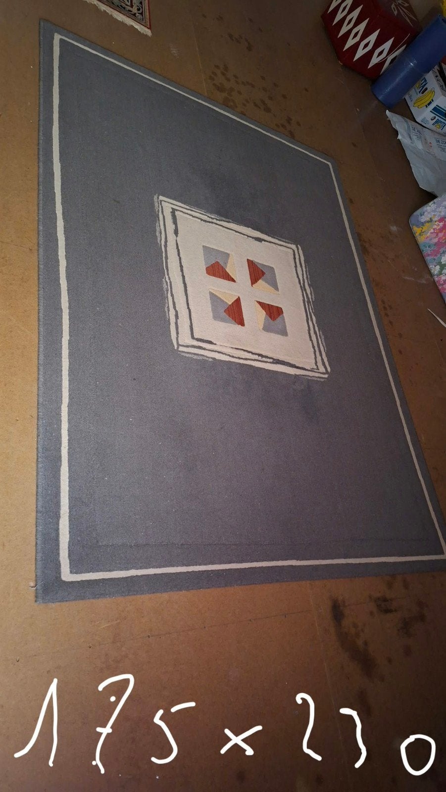 Mat rechthoekig, Maison & Meubles, Gris, 200 cm ou plus, 150 à 200 cm, Enlèvement