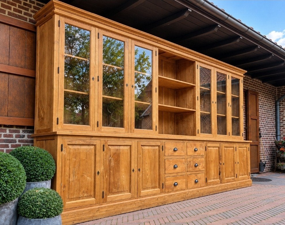 Buffet/vitrine en teck de sont les suivants ART:200/26, Teck, 200 cm ou plus, ., Comme neuf