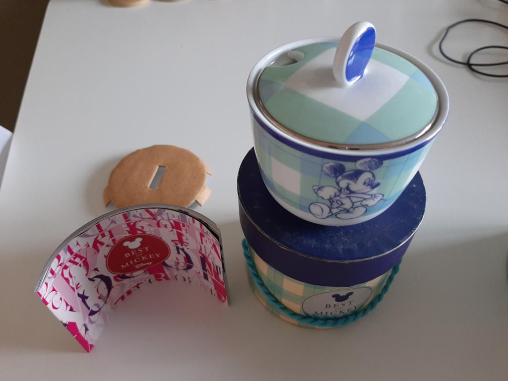 2 Disney potten met doosjes, Ophalen of Verzenden
