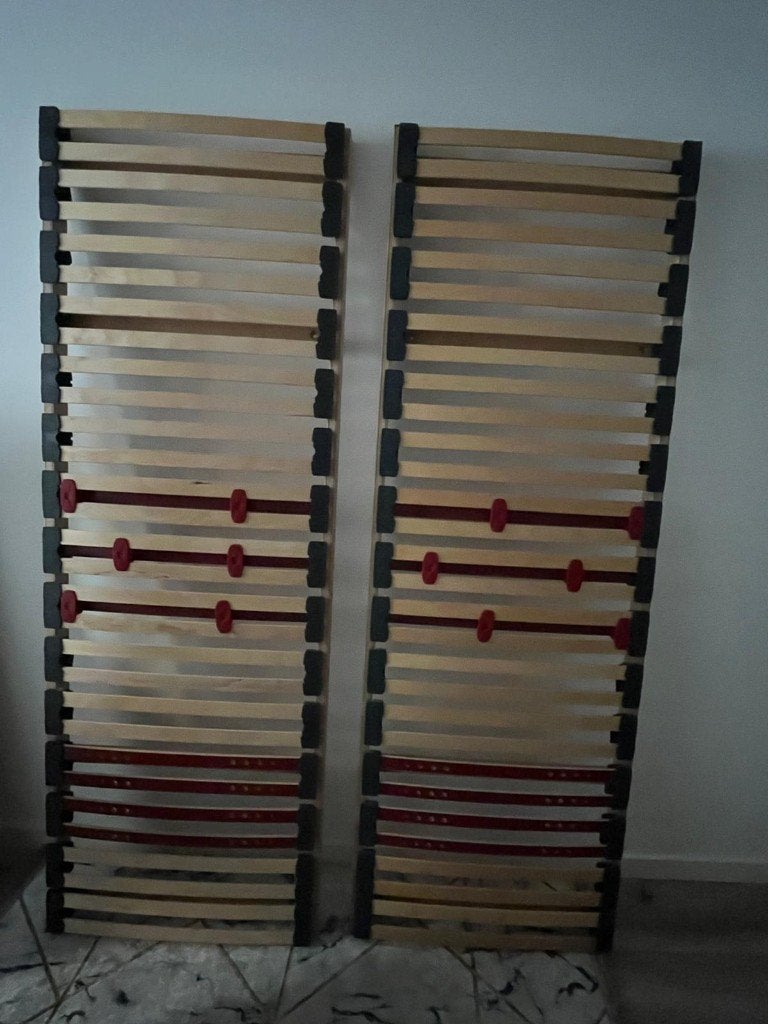 2 Sommiers à lattes 1 personne (90x200cm), Maison & Meubles, Chambre à coucher | Matelas & Sommiers, 90 cm, Enlèvement, Sommier