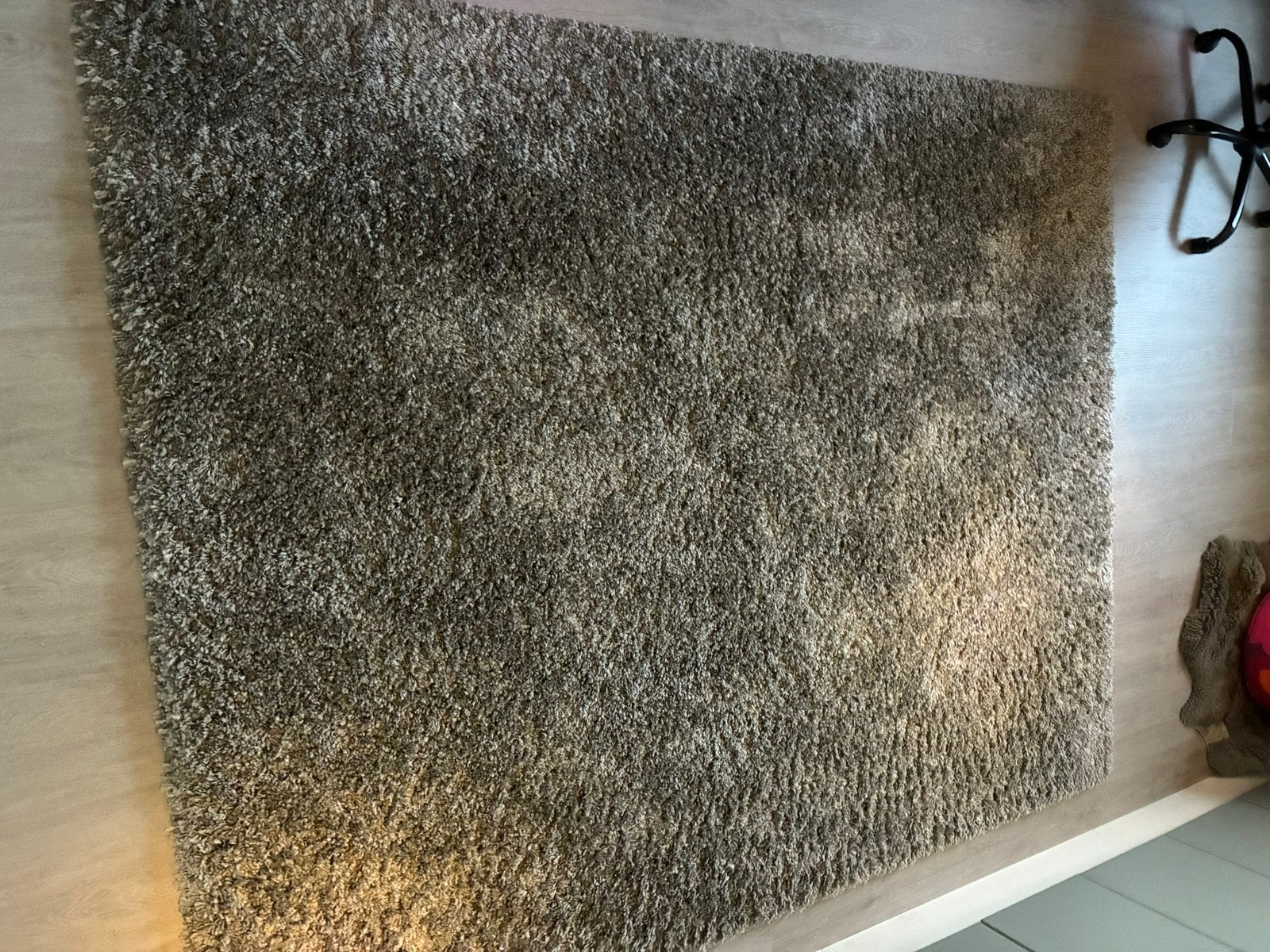 Hoogpolig tapijt - 200 x 250 cm - grijs, Maison & Meubles, Enlèvement, Comme neuf, Gris