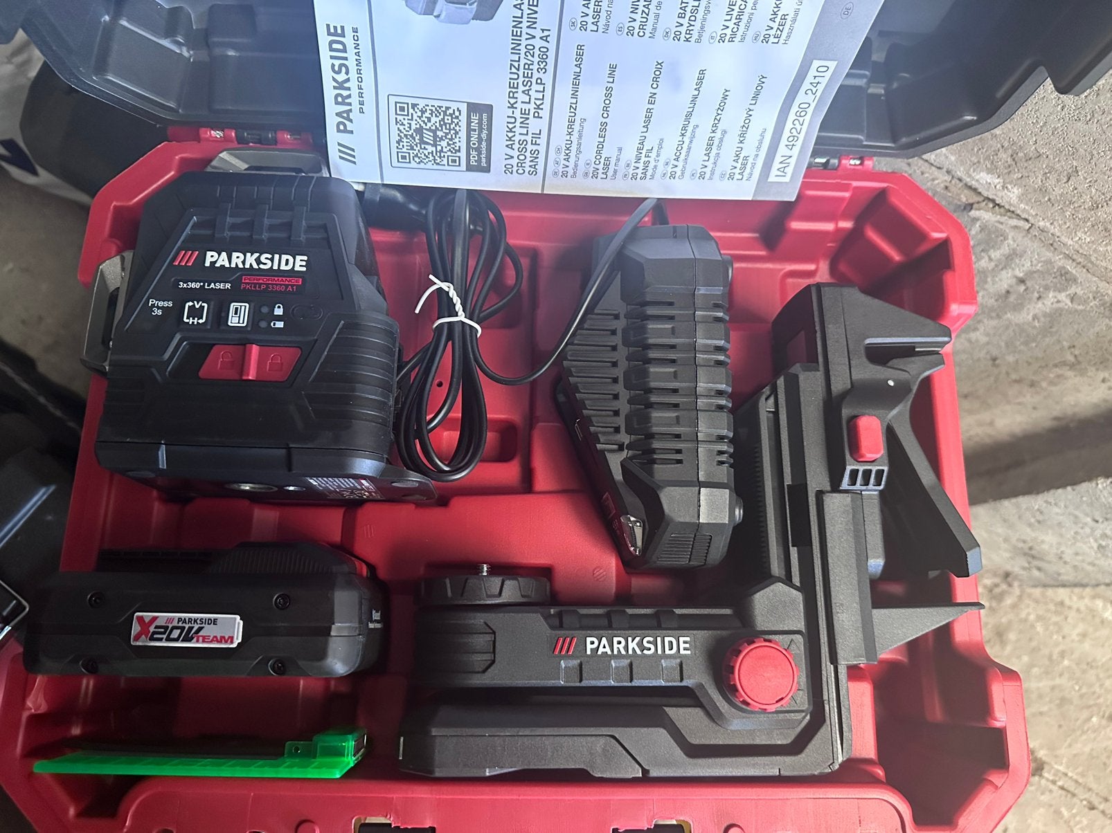 ParkSide Performance 360* laser, Verzenden, Zo goed als nieuw