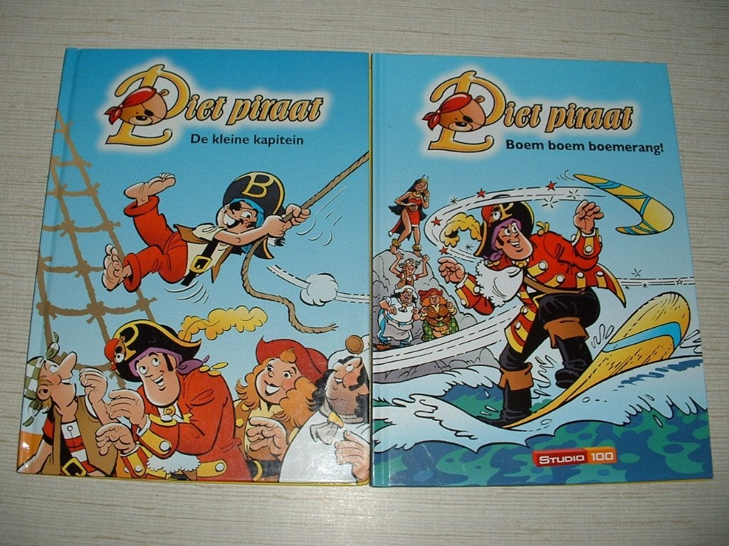 3 boeken Piet Piraat HC studio 100, Boeken, Kinderboeken | Jeugd | onder 10 jaar, Zo goed als nieuw, Fictie algemeen, Ophalen of Verzenden