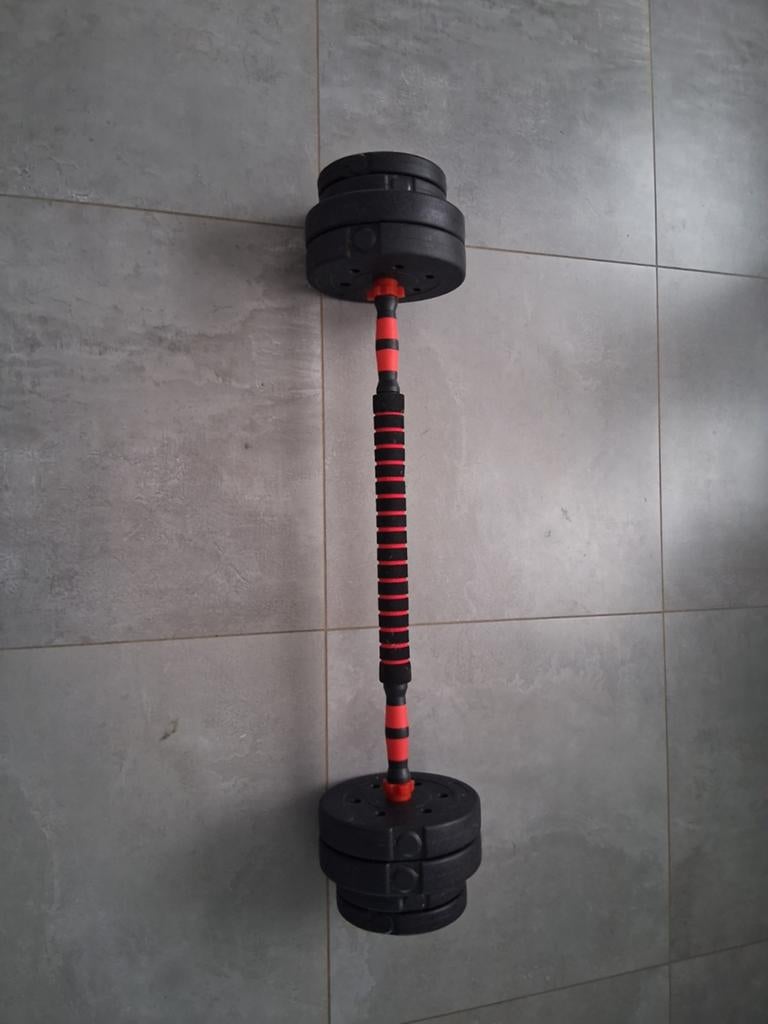 Zware Verstelbare Halterset ca. 42 kg – 2-in-1 Dumbbells & B, Sport en Fitness, Fitnessmaterialen, Ophalen, Halterset