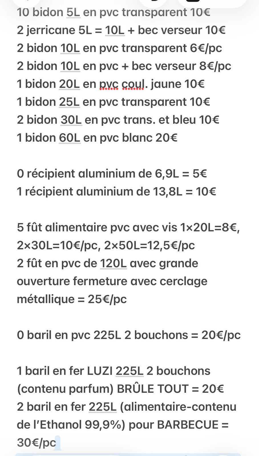 IJzeren vat 225L x 4 = 30€/st + 5L -10L container met tuit, Ophalen of Verzenden