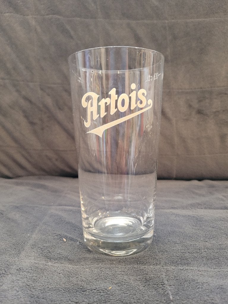 ancien verre bière Artois 33 cl, Collections, Enlèvement ou Envoi, Utilisé, Verre ou Verres, Stella Artois