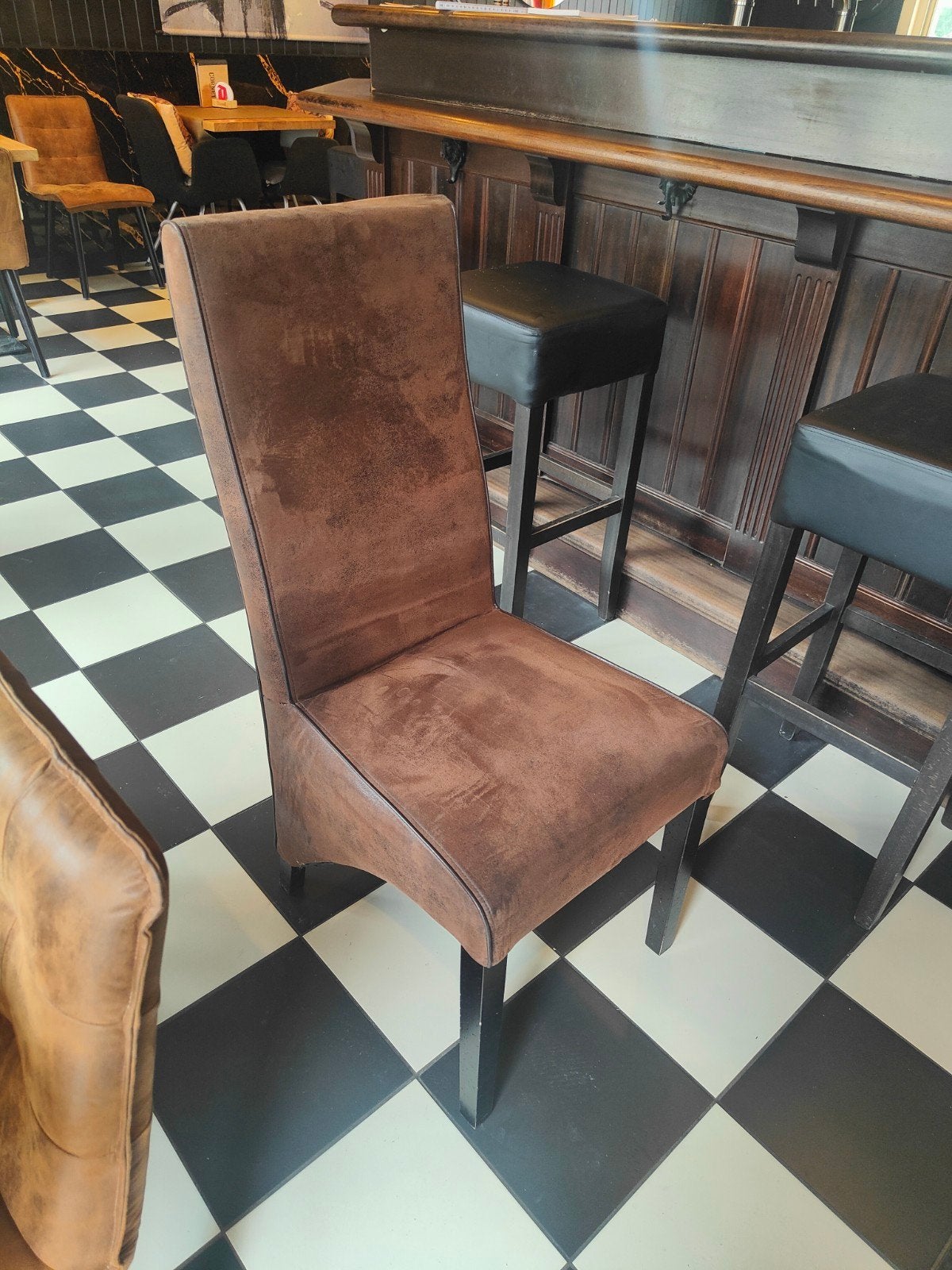 chaise d'accueil, Maison & Meubles, Chaises, Brun, Enlèvement, Autres matériaux, Cinq, Six Chaises ou plus
