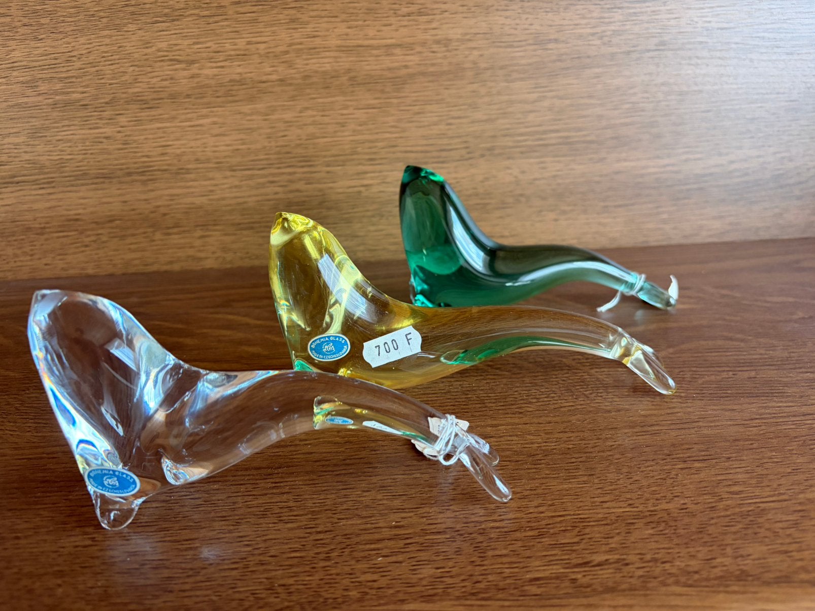 Vintage Bohemia Glass ŽBS vis – Made in Czechoslovakia, Met kristal, Overige materialen, Overige kleuren, Nieuw