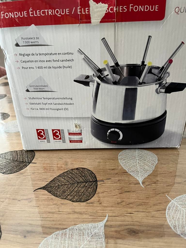 fondueset in goede staat, Electroménager, Fondue, Enlèvement, Comme neuf, Service à fondue