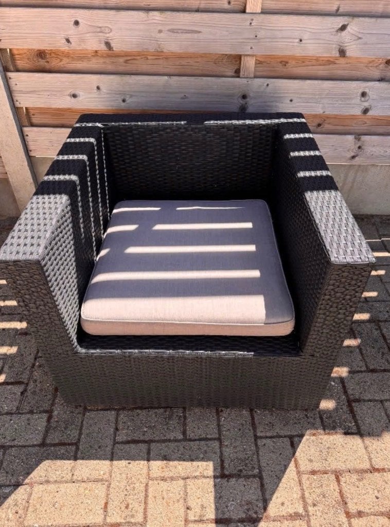 Lounge éénzit, Tuin en Terras, Ophalen, Gebruikt, Kunststof, Loungeset