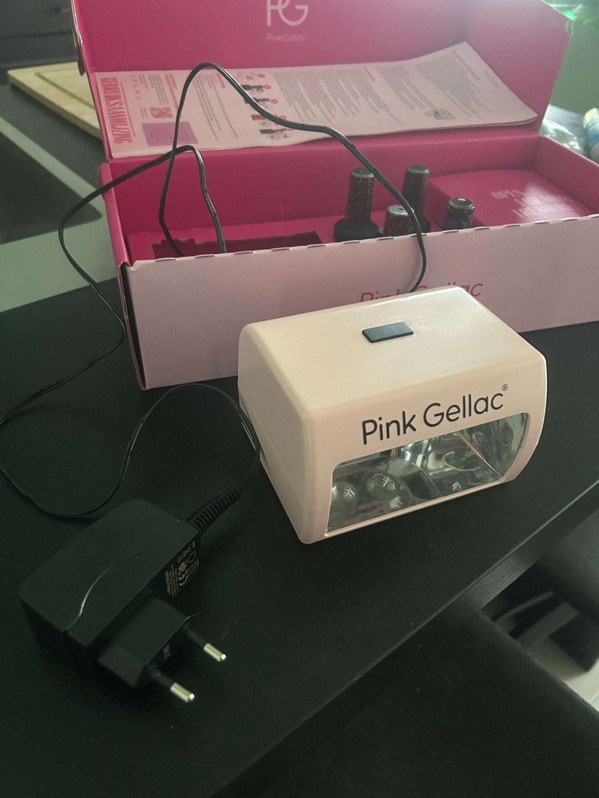 Pink gellac set te koop, Handtassen en Accessoires, Ophalen, Zo goed als nieuw
