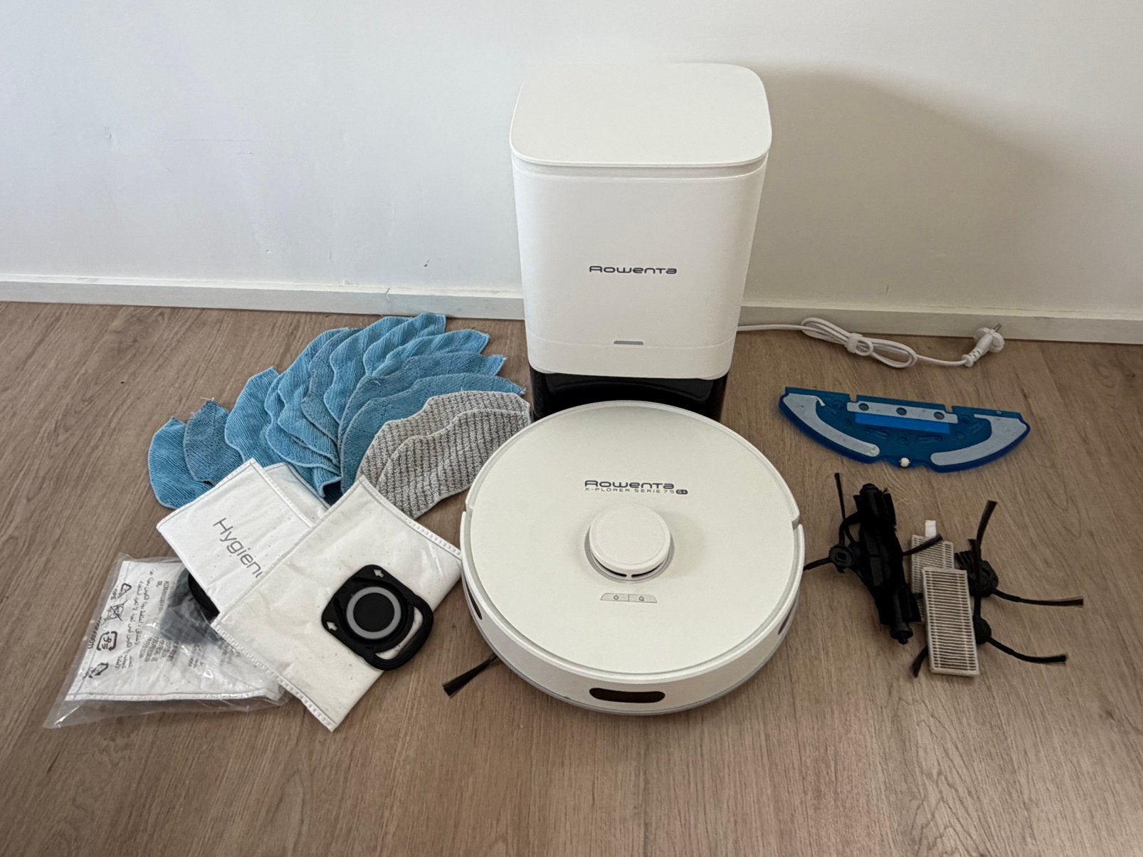 Aspirateur robot X-Plorer Series 75S+ - blanc - Rowenta, Enlèvement, Comme neuf, Aspirateur robot, Rowenta