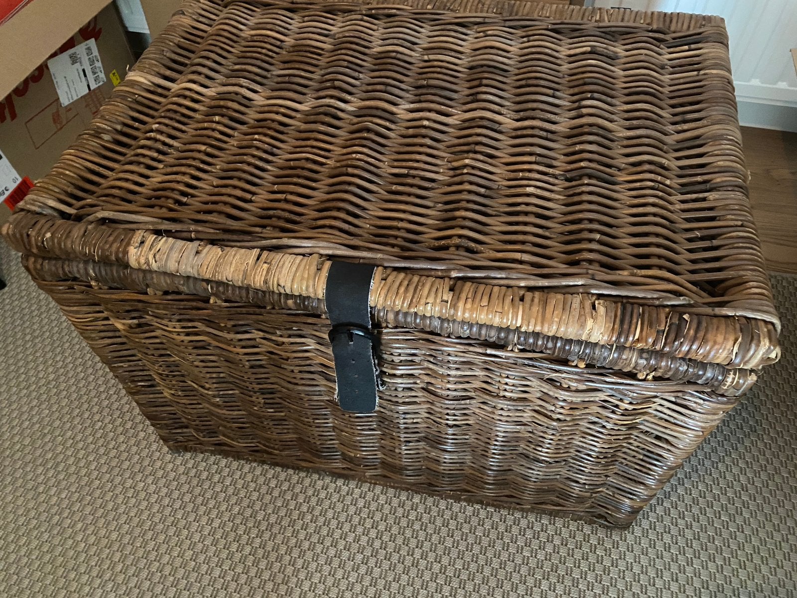 Rotan opbergkist, Huis en Inrichting, Woonaccessoires | Kisten, Ophalen, Gebruikt