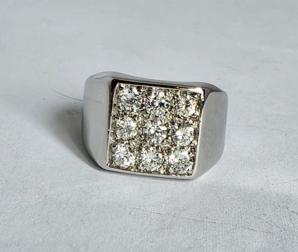 Massieve gouden ring met 0,82kt F-G/VS-SI, Handtassen en Accessoires, Ringen, Ophalen of Verzenden, Dame of Heer, Met edelsteen