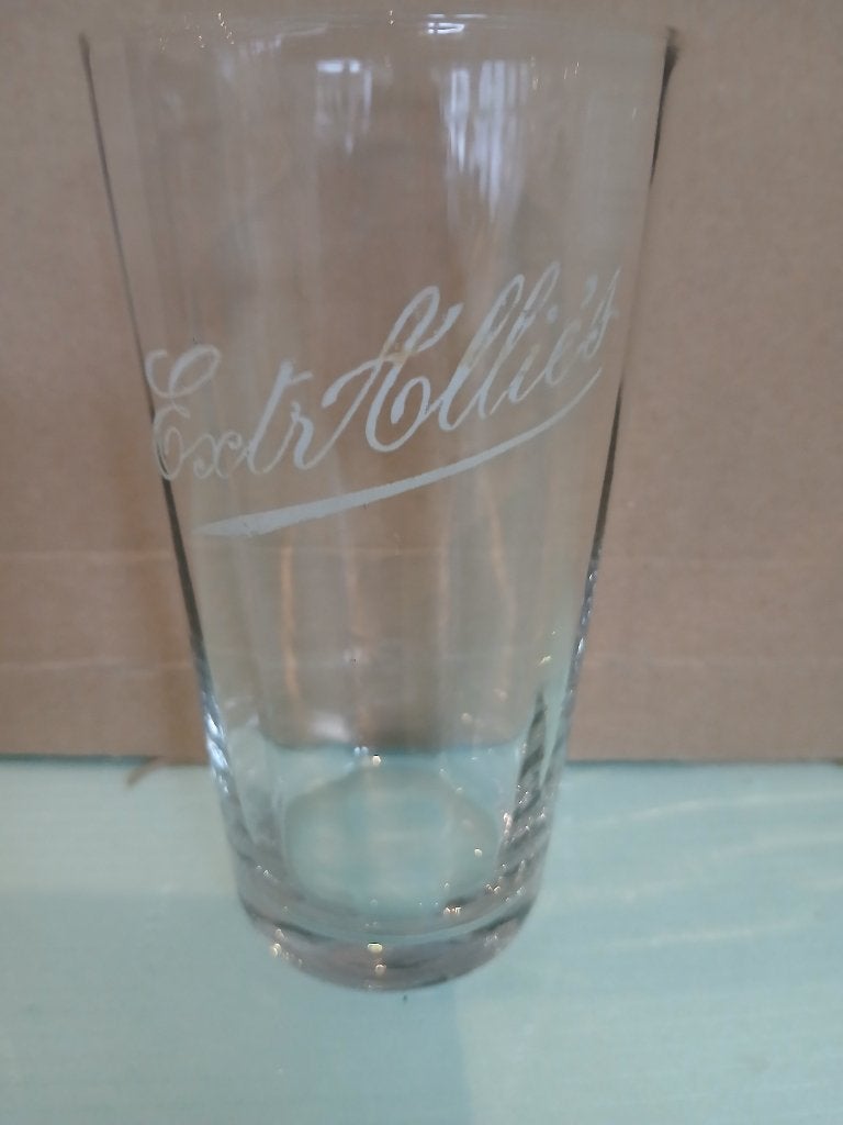 Ancien verre conique  EXTRALLIES de la Brie des Alliés, Ophalen of Verzenden, Gebruikt, Glas of Glazen, Overige merken