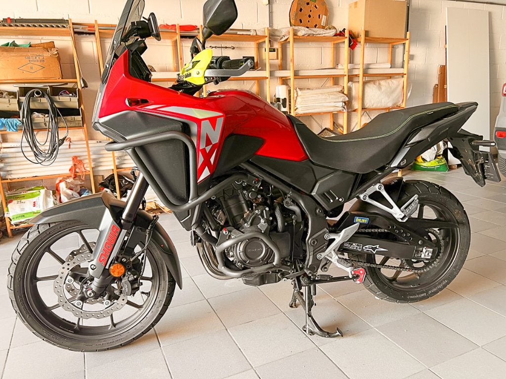 Honda NX500, 2 cylindres, 498 cm³, Permis Moto A2 minimum, 12 à 35 kW