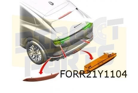 Ford Mustang Mach-E reflector Rechts achter Origineel! 24816, -, Verzenden, -, Nieuw
