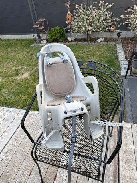 KINDERSTOEL FIETS met voetsteun amper gebruikt kleinkind, Ophalen, Zo goed als nieuw, 0 t/m 13 kg, Achterzitje