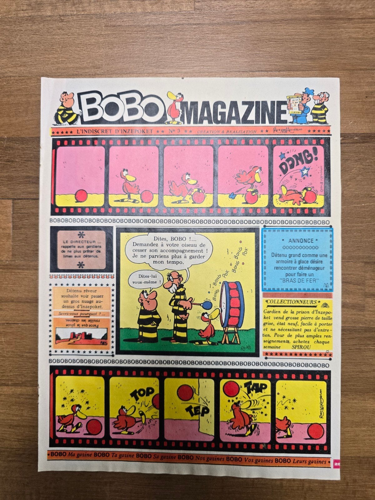 Bobo Magazine – L’Indiscret d’Inzepoket n3 – Ancien supplém, Enlèvement ou Envoi