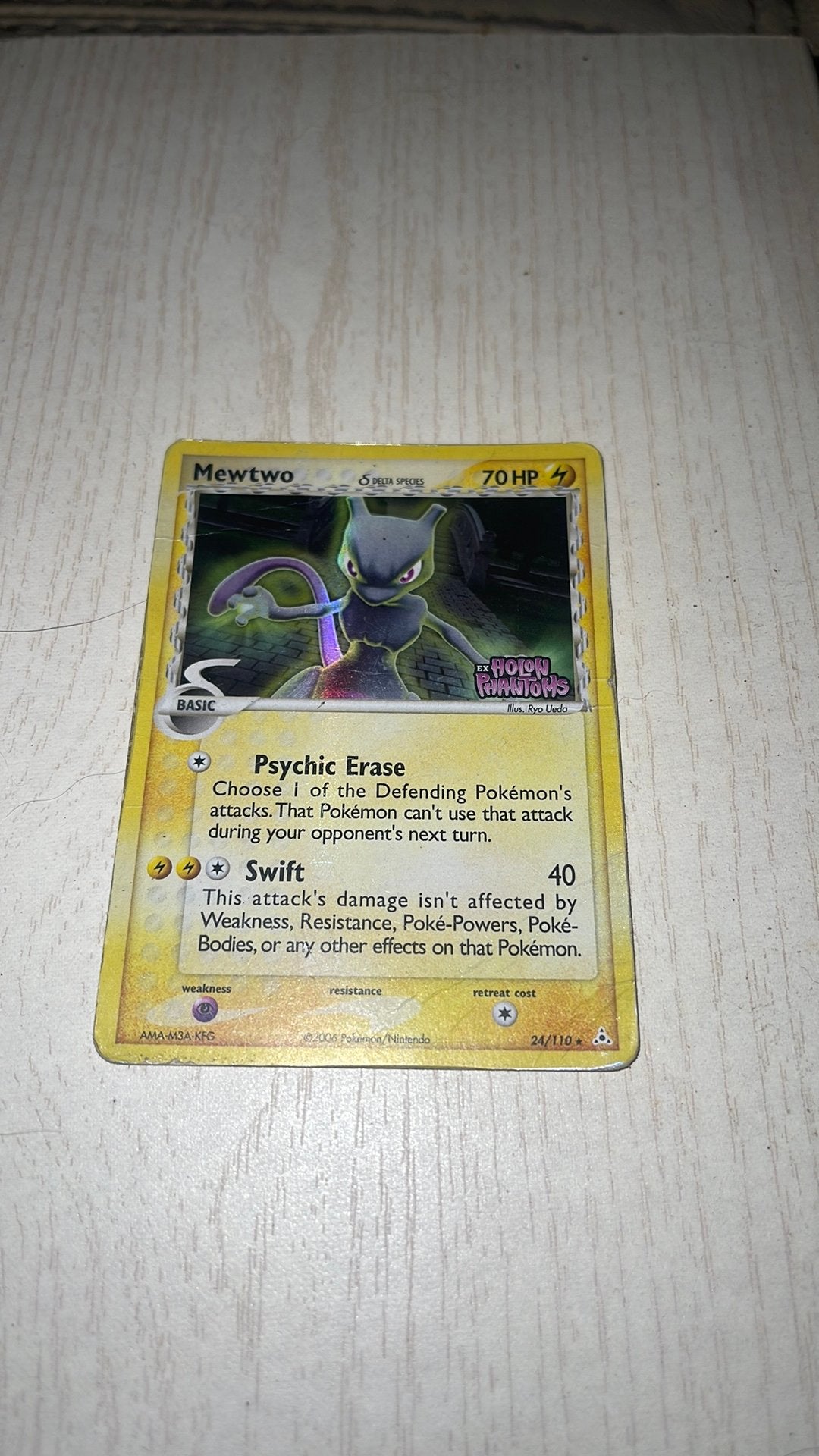 Pokémon Mewtwo 24/110 – EX Holon Phantoms 2006 – Holo, Ophalen, Gebruikt, Losse kaart