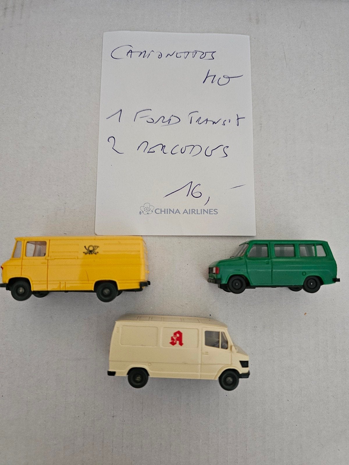 set van 3 miniatuur HO-busjes., Hobby en Vrije tijd, Ophalen of Verzenden