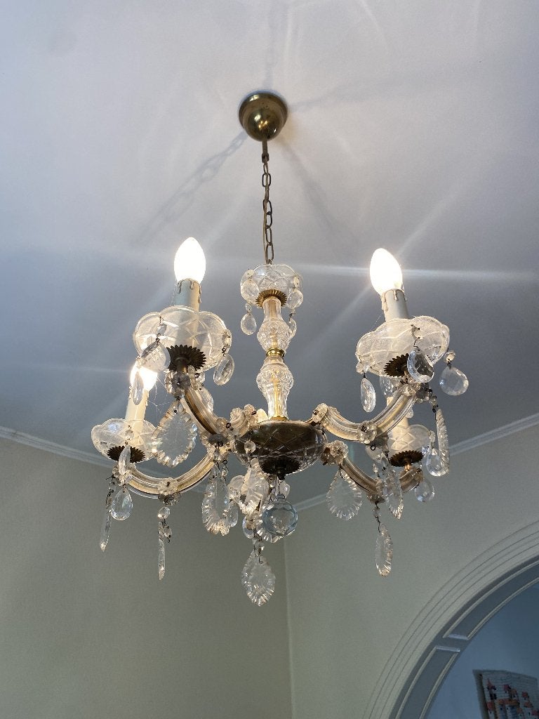 Luminaire, Maison & Meubles, Lampes | Suspensions, Enlèvement, Comme neuf, Verre