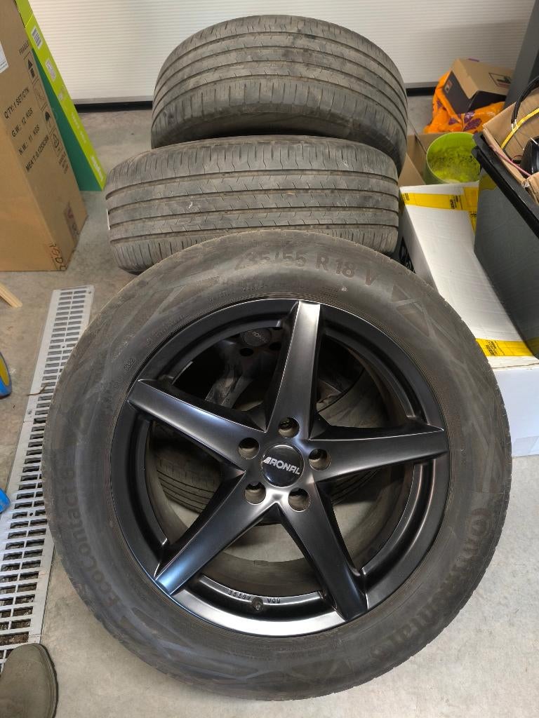 Jantes Ronal 8x18 ET35 5x112 pour Tiguan, Véhicule de tourisme, Pneus été, 18 pouces, Enlèvement