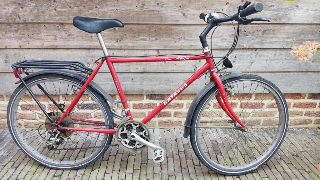 Rode Batavus mountainbike studentenfiets, Fietsen en Brommers, Ophalen, Gebruikt, Heren, Overige merken