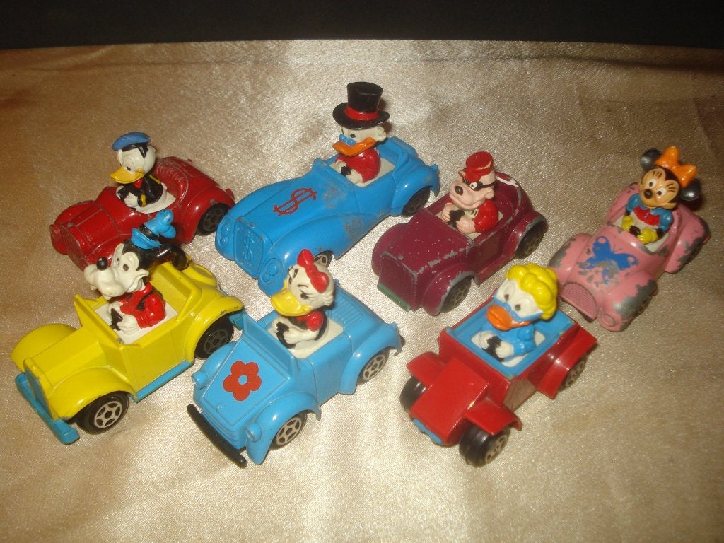 ESCI Lot de 7 Anciens Véhicules Walt Disney Années 80's, Enlèvement ou Envoi, Utilisé, Voiture