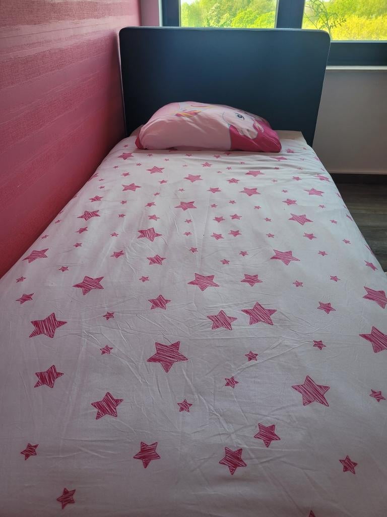 Boxspring 1 persoons, Huis en Inrichting, Slaapkamer | Boxsprings, Ophalen, 100 cm, Eenpersoons, Zwart