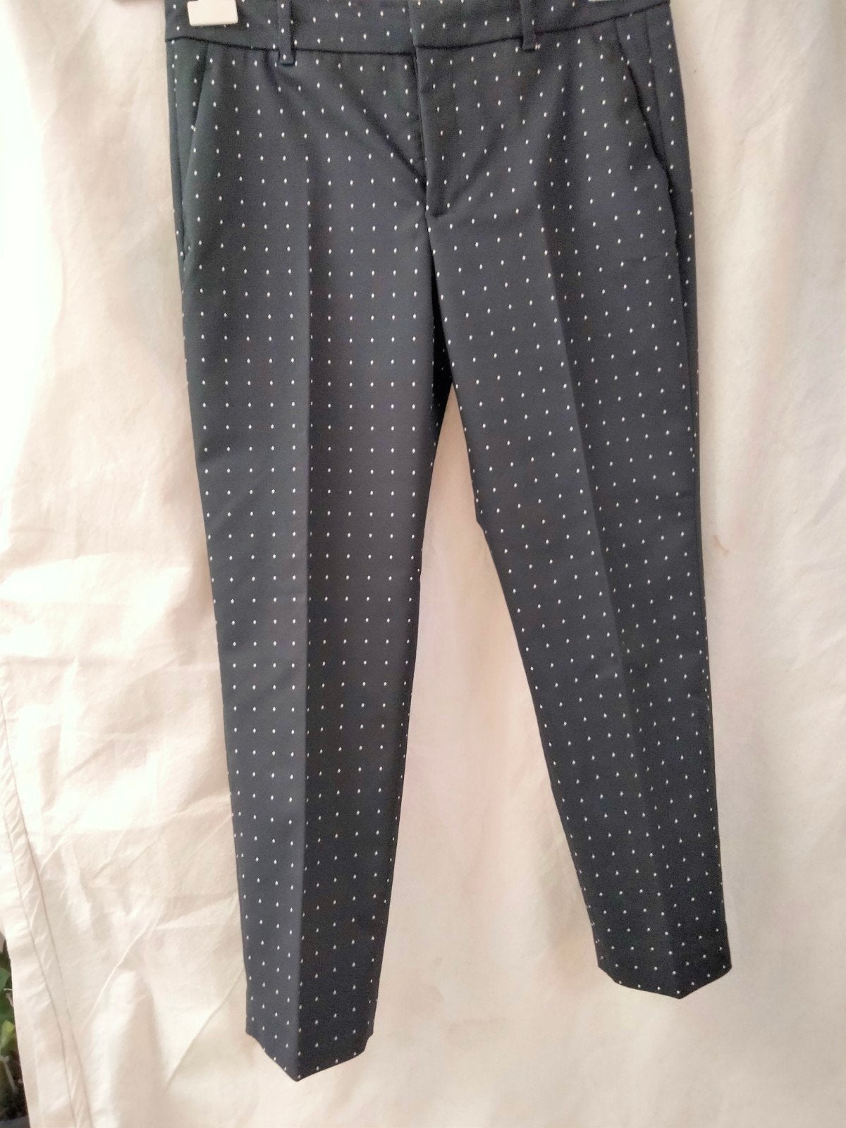 zwarte damesbroek met witte polkadots.Merk Zara., Kleding | Dames, Broeken en Pantalons, Ophalen of Verzenden
