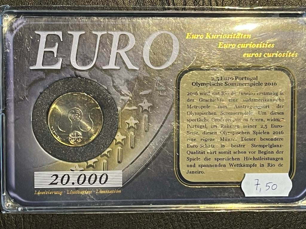 Portugal 2,50€ 2015 (Olympische spelen 2016), Enlèvement, Portugal, Autres valeurs, Monnaie en vrac